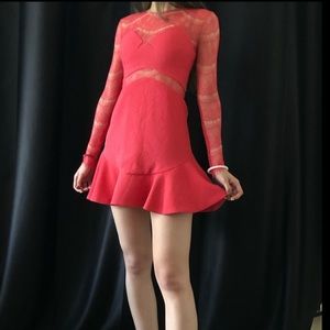 Three Floor cute pink dress